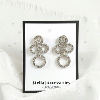 Stella - 70k - Khuyên tai đính đá sang chảnh - thời trang