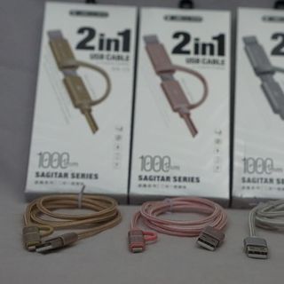 Jellico - Dây cáp sạc nhanh Sagitar Series 2 in 1 - 1M - 31A - 2