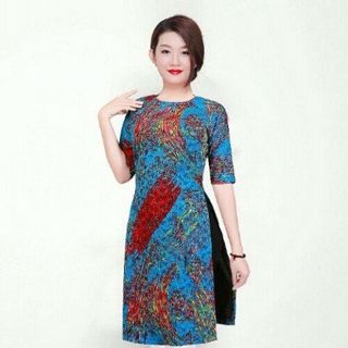 ÁO DÀI CÁCH TÂN GẤM THUN