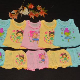 combo 5 bộ quàn đùi áo sát nách màu hình