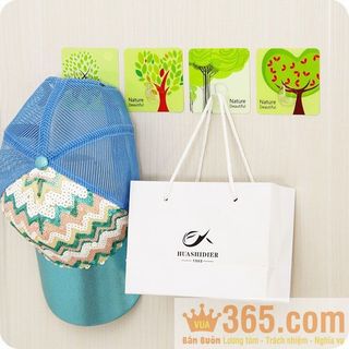BỘ 4 MÓC TREO ĐỒ DÍNH TƯỜNG CHỊU LỰC
