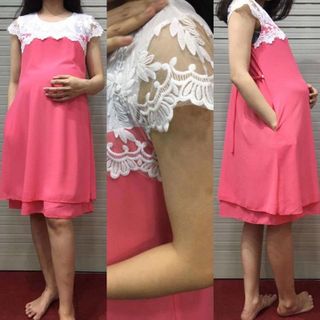 Đầm bầu lai tầng phối ren