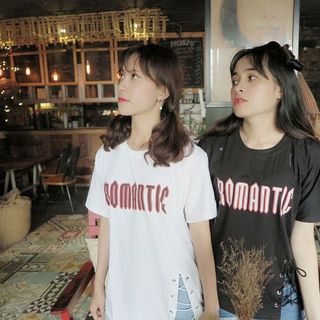áo thun romantic xẻ tà đan dây