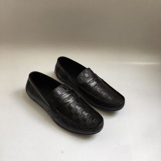 GIÀY LƯỜI DA BÒ DẬP VÂN CARO