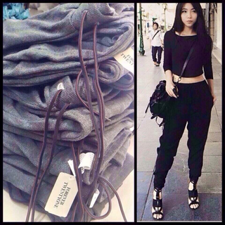 quần jogger len tăm