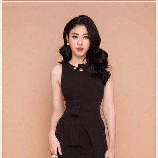 ĐẦM ÔM BODY CÁCH ĐIỆU EO ĐÍNH HẠT DỰ TIỆC HÀN QUỐC SANG TRỌNG