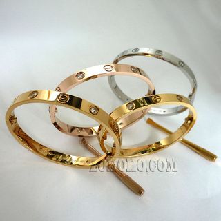 Vòng tay ốc vít có đính đá VF574