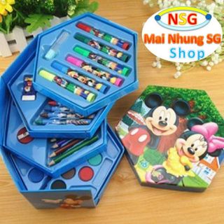 Hộp bút màu xoay 4 tầng