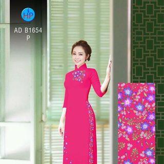 vải áo dài lụa nhật in hình 3d