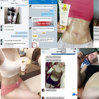 Gel gừng tan mỡ bụng gừng ớt Pizu