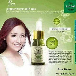 Serum chấm mụn khổ qua Pizu