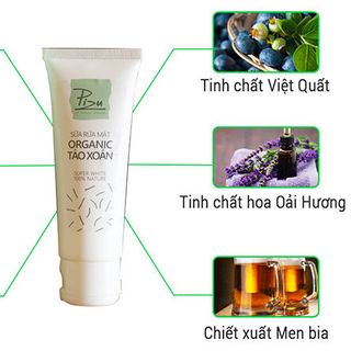 Sữa rửa mặt organic tảo xoắn Pizu