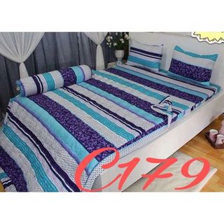 Bộ ga Cotton thắng Lợi Họa tiết sọc ngang