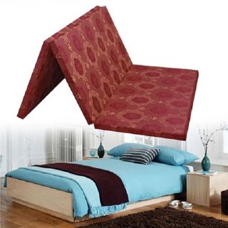 Nệm PE gấ́p 3 áo gấm Valize 1M4 - 1M2- 1M x2Mx9Cm
