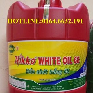 Dầu thủy lực Nikko WHITE OIL 68 TRẮNG-18L