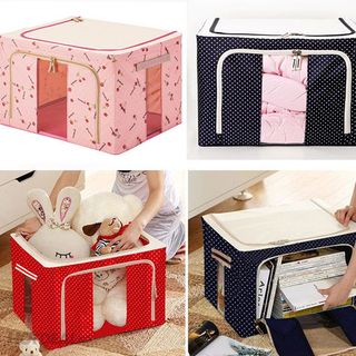 Tủ Vải Khung Sắt 66L Họa Tiết Xinh Xắn