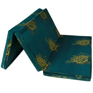 Nệm Bông Gòn Ép Hàn Quốc Gấp 3 Áo Gấm Valize 100X195X5CM