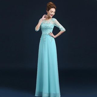 ĐẦM DẠ HỘI XÒE TAY LỠ ĐẮP REN