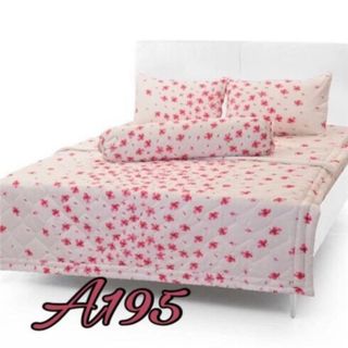 Bộ chăn ga gối bọc Thắng Lợi 1m6x2m họa tiết hoa rơi xanh A194