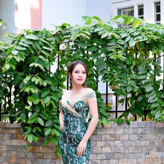 Đầm Maxi Phối Lưới