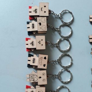 Móc khóa gỗ Danbo