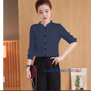 áo sơ mi nữ cổ tàu