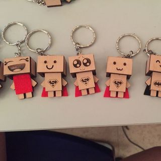 Móc khóa gỗ Danbo