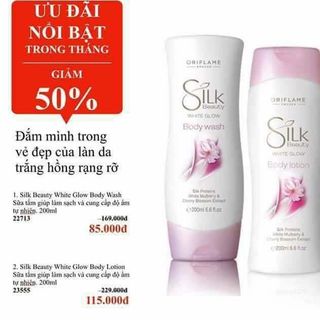 sữa tắm và sữa dưỡng thể silk giá sỉ