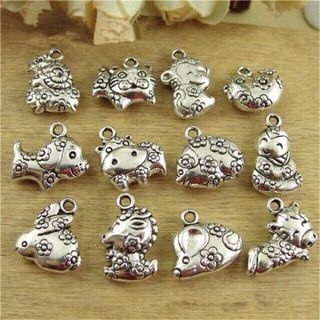 Con giáp bạc 925 giáp treo làm vòng dâu