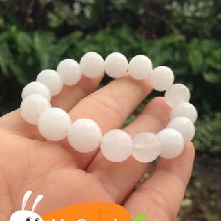 Dây đá mã não trắng 8ly 50 hạt 10 ly 40 hạt