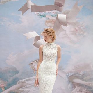 Đầm body ren cổ lọ 2153