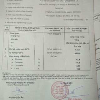 Tinh dầu Sả - 100 Tự nhiên