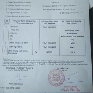 Tinh dầu Bưởi - 100 Tự nhiên