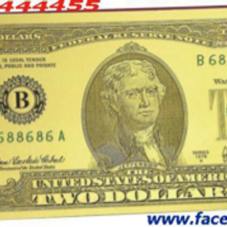 2 USD mạ vàng Plastic giá gốc