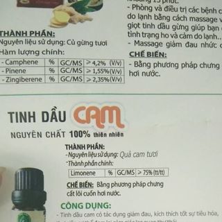 Tinh dầu Cam - 100 Tự nhiên