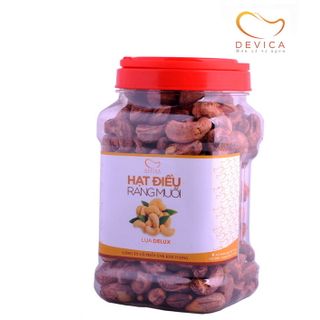 Hạt điều Devica hộp vuông quai xách lụa Deli