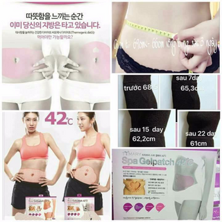 miếng dán tan mỡ bụng
