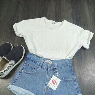 quần short lưng cao