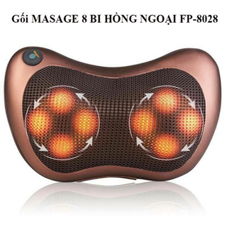 gối masage 8 bi hồng ngoại
