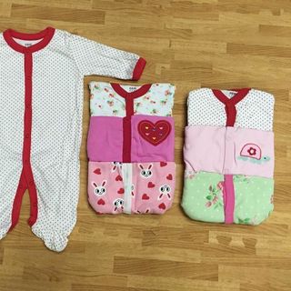 SET 3 BỘ BODY SUIT LIỀN TẤT CHÂN CHO BÉ