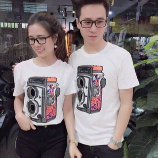 Áo cặp in - thun cotton