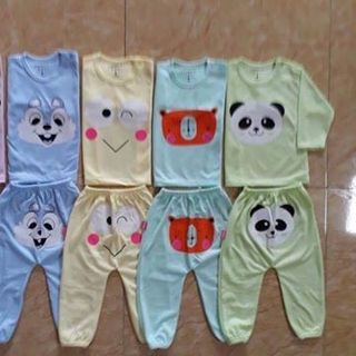 HÀNG COTON TRẺ EM TẠI XƯỞNGSet 5 body cotton dài tay