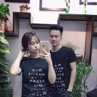 Áo cặp in - thun cotton