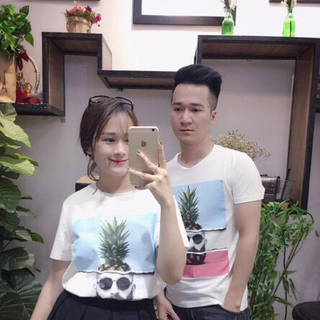 Áo cặp in - thun cotton