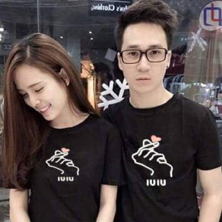 Áo cặp in - thun cotton