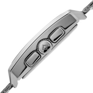 Đồng hồ thời trang nam Akribos XXIV AK918 Chronograph Date Stainless Steel Mesh Rectangular Trắng mặt xanh - Mặt 34mm