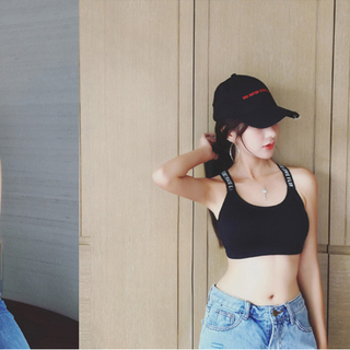 ÁO LÓT GYM THỂ THAO 2 DÂY CHÉO ĐEN TRẮNG
