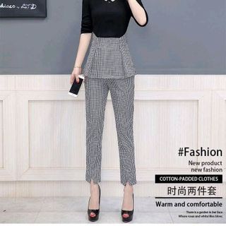 SET ĐỒ BỘ CARO CỔ CÁCH ĐIỆU