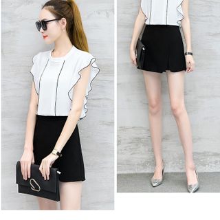 Áo kiểu viền tay cánh tiên