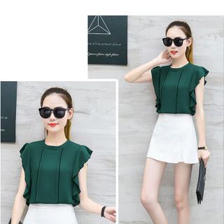 Áo kiểu viền tay cánh tiên